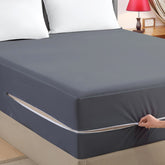 Waterproof Zipper Mattress Encasement Single Size – 6 Sided Mattress Protector Cover, Bed Bug Proof, Dustproof, Soft Breathable Fabric