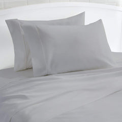 100% Cotton Duvet Cover Sateen Weave, Silky Soft and Breathable Bedding Set with Zipper Closure, Long Staple Cotton Bed Linen, 3 Pieces Includes 1 Duvet Cover & 2 Pillowcases - Dark Grey