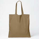 Taupe Cotton Tote Bag 13 x 15 Inch – Reusable Eco-Friendly Canvas Shopping, Travel & Daily Carry Bag