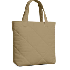 Taupe Microfiber Quilted Tote Bag 13 x 15 Inch – Lightweight, Durable Shoulder Bag for Shopping, Travel & Daily Use