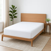 Premium Microfiber Fitted Bedsheet | 10-Inch Deep Pocket, All-Round Elastic | Wrinkle, Fade & Stain Resistant (White)