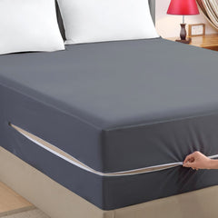 Waterproof Zipper Mattress Encasement Single Size – 6 Sided Mattress Protector Cover, Bed Bug Proof, Dustproof, Soft Breathable Fabric