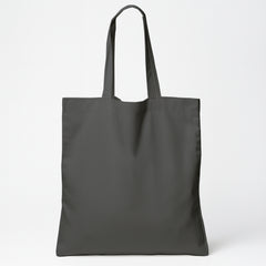 Dark Grey Cotton Tote Bag 13 x 15 Inch – Reusable Eco-Friendly Canvas Shopping, Travel & Daily Carry Bag