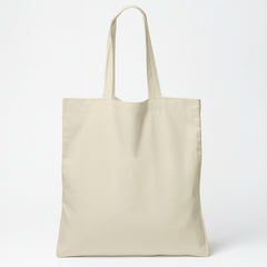 Ivory Cotton Tote Bag 13 x 15 Inch – Reusable Eco-Friendly Canvas Shopping, Travel & Daily Carry Bag
