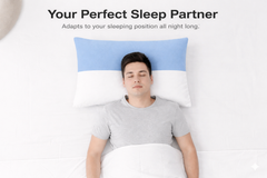 Microfiber Filled Bed Pillows for Sleeping | Takiya Combo Set of 2 for Bed Room | Super Soft Pillow Fillers for Back, Side, and Stomach Sleepers, Light Blue