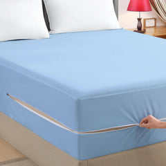 Waterproof Zipper Mattress Encasement Single Size – 6 Sided Mattress Protector Cover, Bed Bug Proof, Dustproof, Soft Breathable Fabric