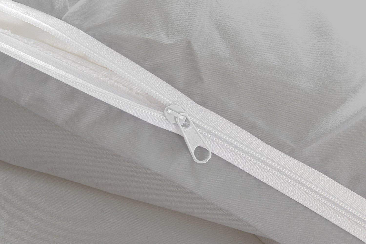 100% Cotton Duvet Cover Sateen Weave, Silky Soft and Breathable Bedding Set with Zipper Closure, Long Staple Cotton Bed Linen, 3 Pieces Includes 1 Duvet Cover & 2 Pillowcases - Dark Grey