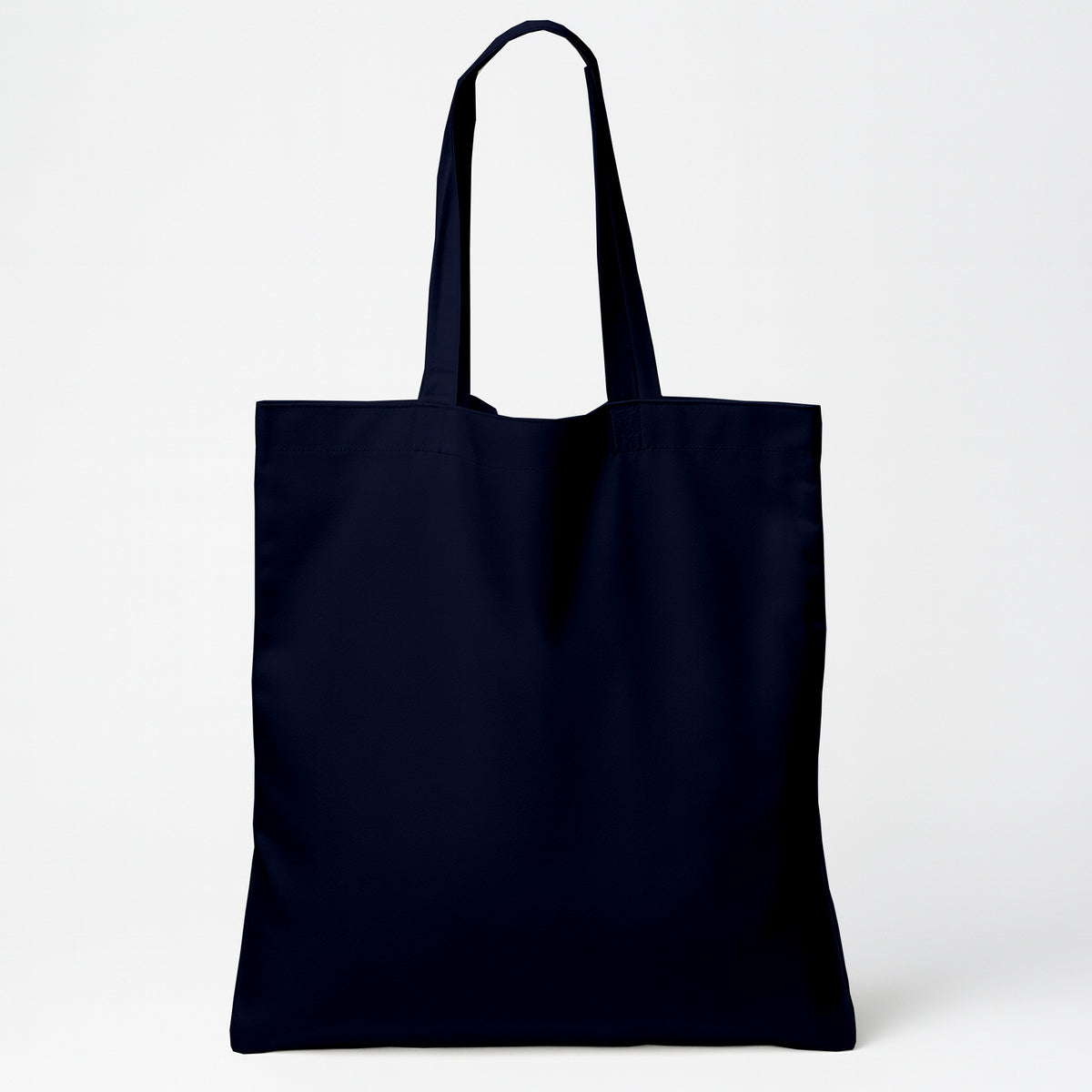 Navy Blue Cotton Tote Bag 13 x 15 Inch – Reusable Eco-Friendly Canvas Shopping, Travel & Daily Carry Bag