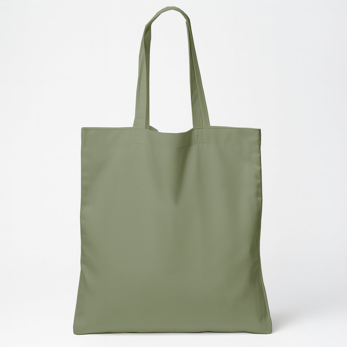 Sage Cotton Tote Bag 13 x 15 Inch – Reusable Eco-Friendly Canvas Shopping, Travel & Daily Carry Bag